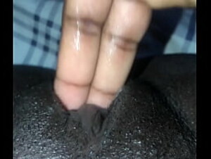 I can&rsquo_t stop fingering my wet black pussy? |watch me cum