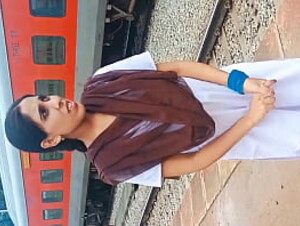 Indian College girl Fucked in Railway station