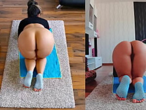 Intense Dual Cam Naked Yoga Session! You Won&#039_t Believe What Happens Next!