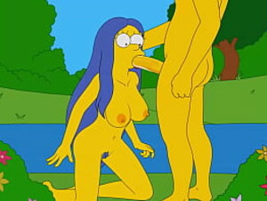 Marge Sucking Outdoor (The Simpsons)