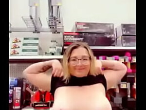 Flashing my tits in walmart