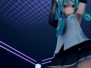 Hatsune Miku MMD Strip Dance