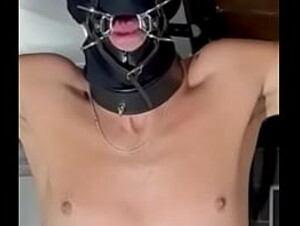 Open mouth gag, drooling