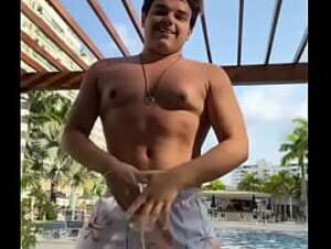 Hot Boy Brazilian Dance In pool