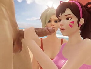 Dva and Tracer Loves Big Dicks 3D New Game [ Realistic Uncensored ]