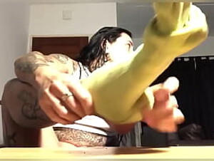 My Stinky Green Sock For You To Sniff - TheFootWorld