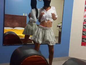 Indian Brunette Gets Hot On Her Birthday And Dances Sexy In The Mirror