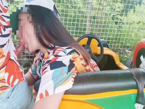 Fun Risky Public Sex In Amusement Park (real)