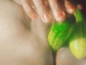 Indian village girl Fucking by cucumber